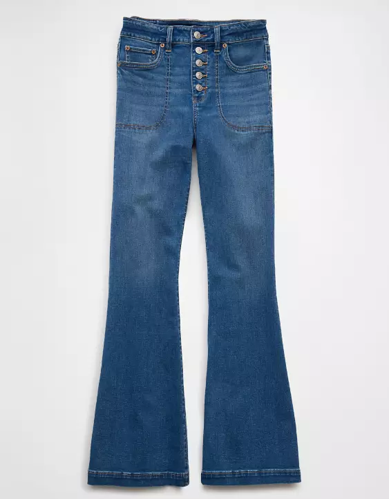 AE Next Level Super High-Waisted Flare Jean - Image 3