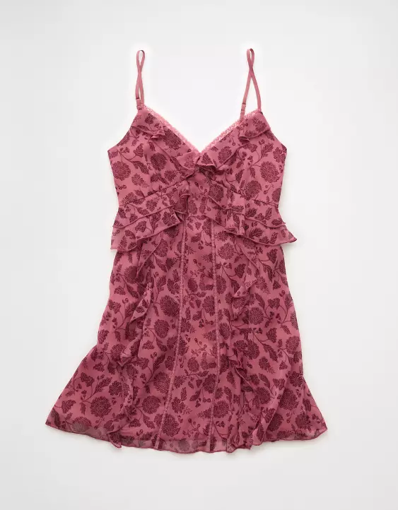 AE Ruffle Lace Mini Dress - Image 3
