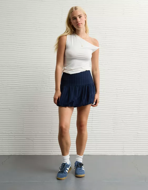 AE High-Waisted Smocked Bubble Skirt - Image 5