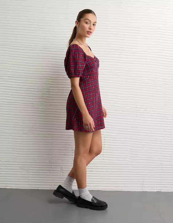 AE Catie Corset Puff Sleeve Mini Dress - Image 5