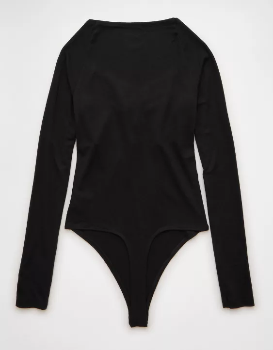 AE Long Sleeve Bow Front Bodysuit - Image 4