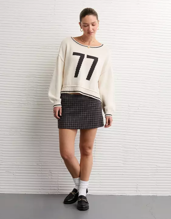AE It Knit Low-Rise Micro Skort - Image 5