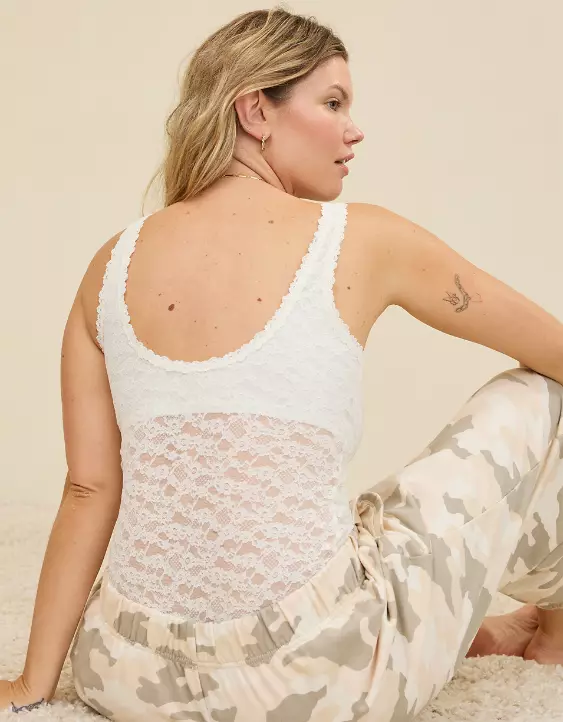 Show Off Vintage Lace Scoop Bodysuit - Image 2