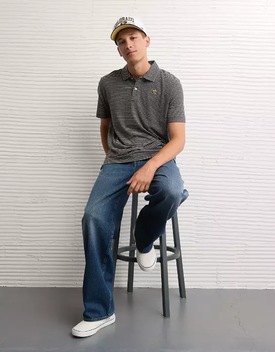 AE 24/7 Colorado Buffaloes Graphic Club Polo Shirt - Image 5