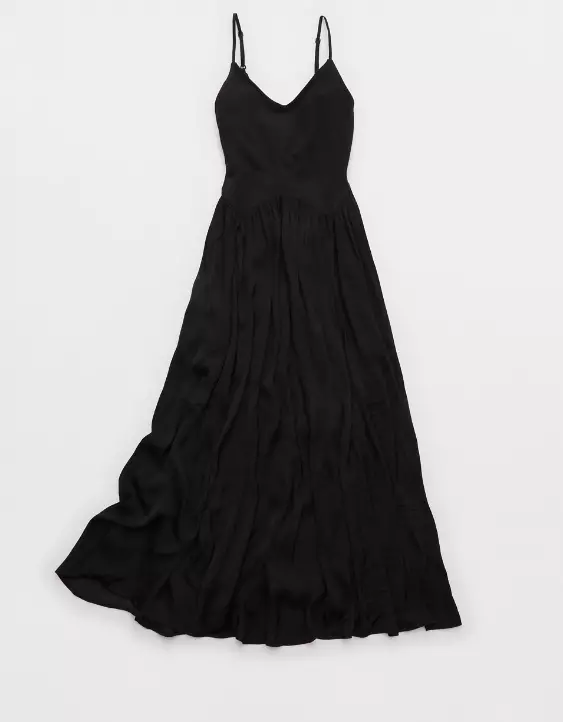 Aerie Satin At The Barre Dress - Image 3