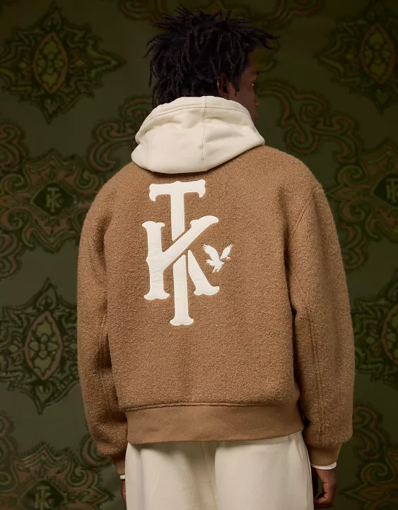 AE x Tru Kolors Sherpa Bomber Jacket - Image 2