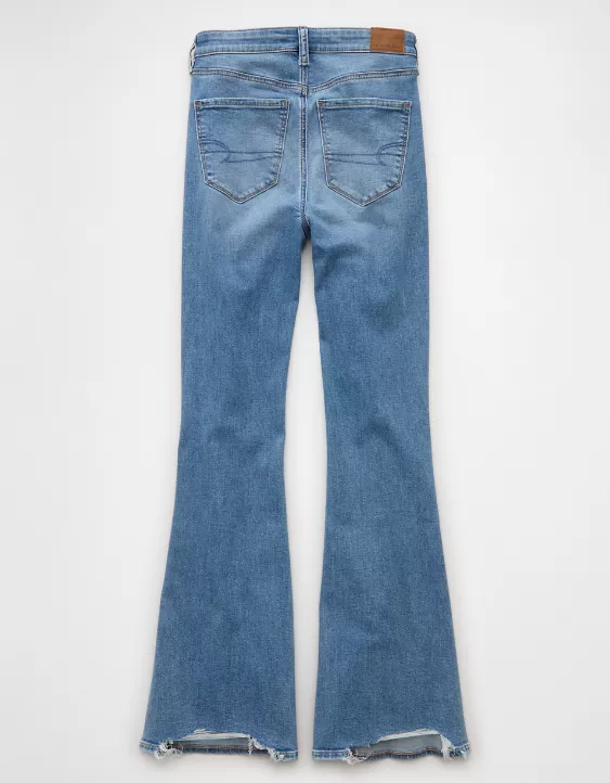 AE Next Level Ripped Super High-Waisted Flare Jean - Image 4