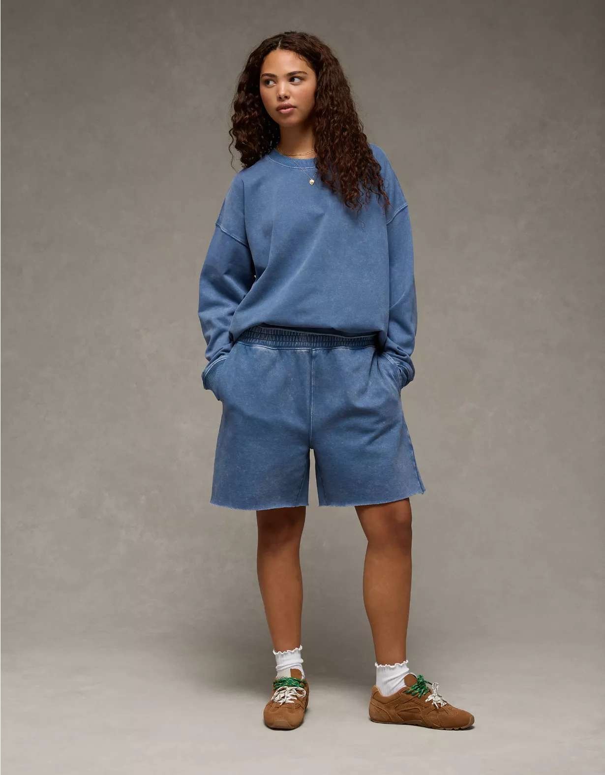 AE Everyday Luxe High-Waisted Sweat Short