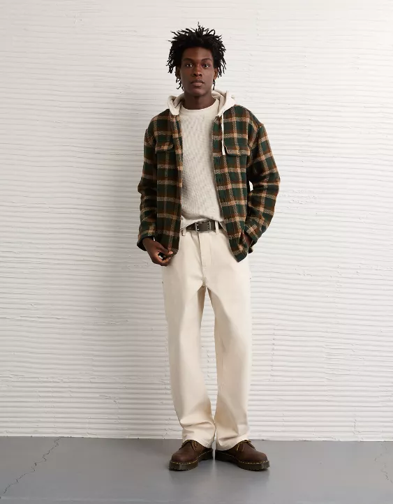 AE Hooded Flannel Shirt - Image 6