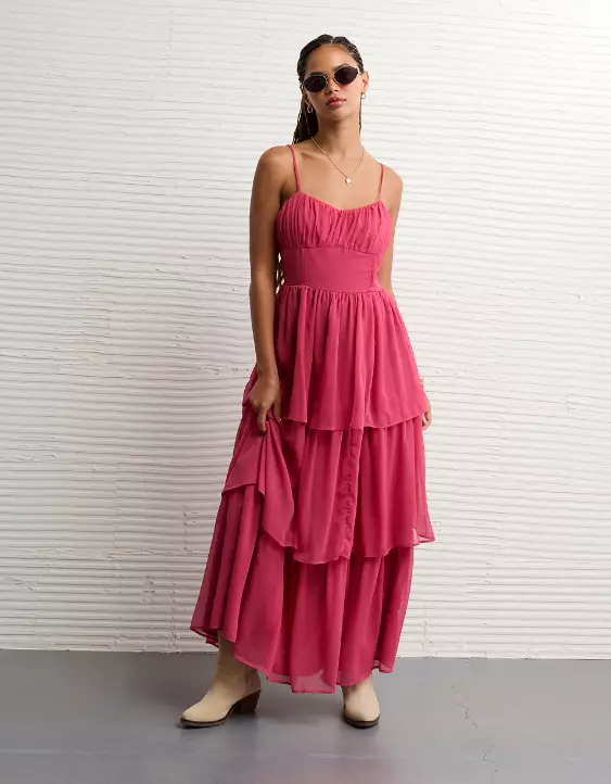 AE Sweetheart Tiered Maxi Dress - Image 2