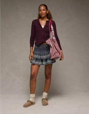 AE Long Sleeve Henley T-Shirt