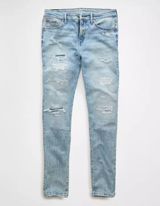 AE AirFlex+ TENCEL™ Fibers Patched Athletic Skinny Jean - Image 3
