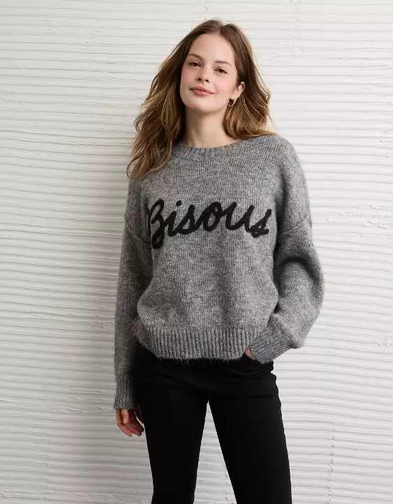 AE Whoa So Soft Bisous Graphic Sweater - Image 5