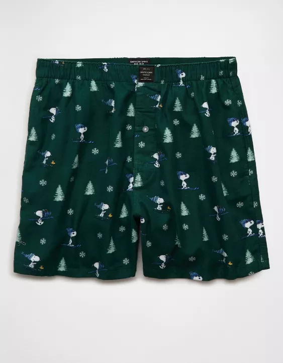 AEO Peanuts Flannel Pocket Boxer Short - Image 3