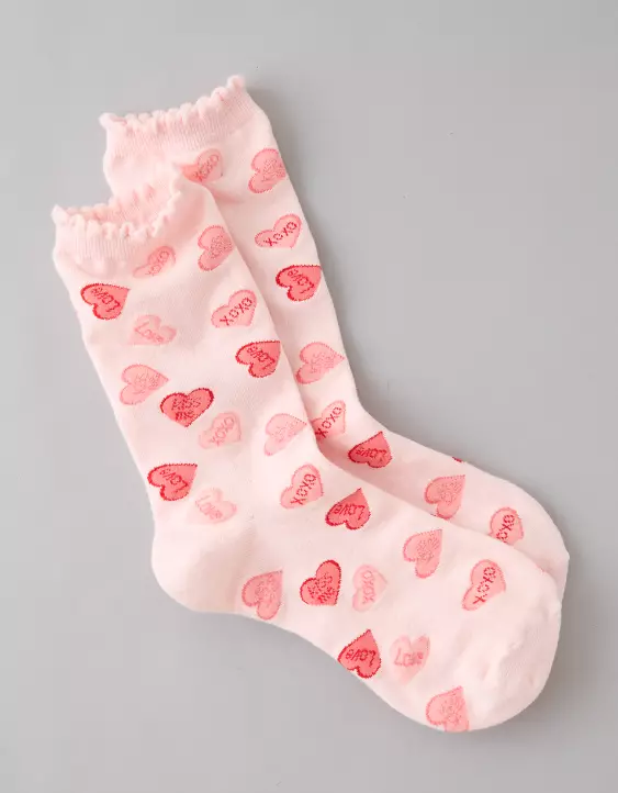 AE Valentine's Day Crew Socks - Image 3