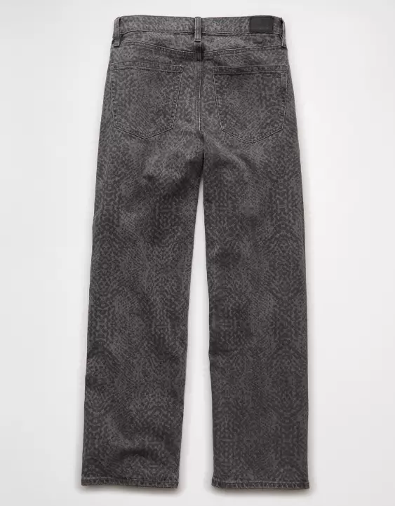 AE Stretch Snake Print High-Waisted Stovepipe Jean - Image 4