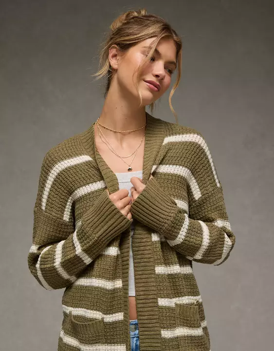 AE Open Knit Cardigan - Image 5