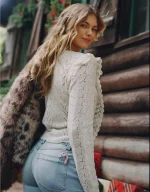 AE Lace Ruffle Sweater