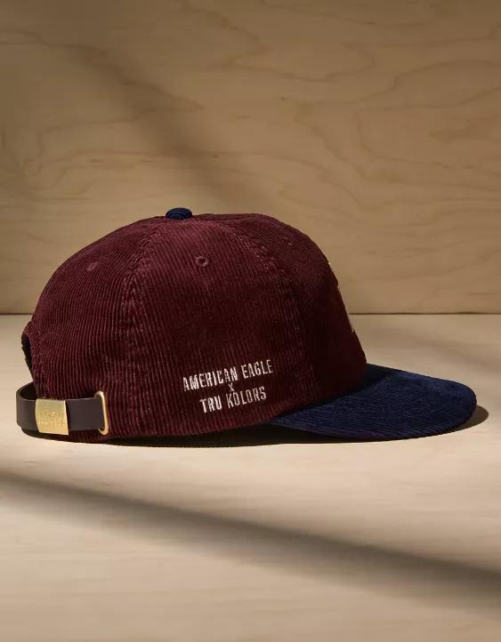 AE x Tru Kolors Corduroy Baseball Hat - Image 4