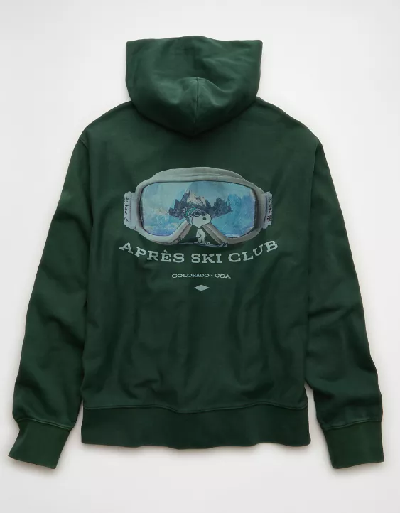 AE Snoopy Graphic Fleece Hoodie - Image 4