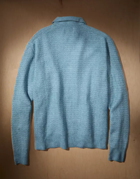 AE x Tru Kolors Long Sleeve Sweater Polo - Image 4