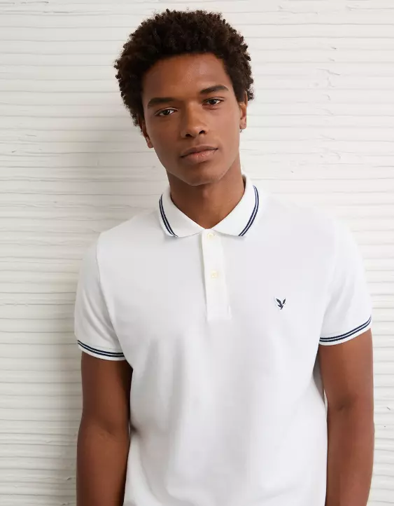 AE Lived-In Slim Fit Pique Polo Shirt - Image 5