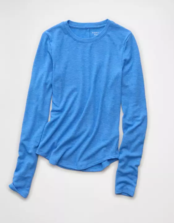 AE Long Sleeve Cozy Crew Neck T-Shirt - Image 3