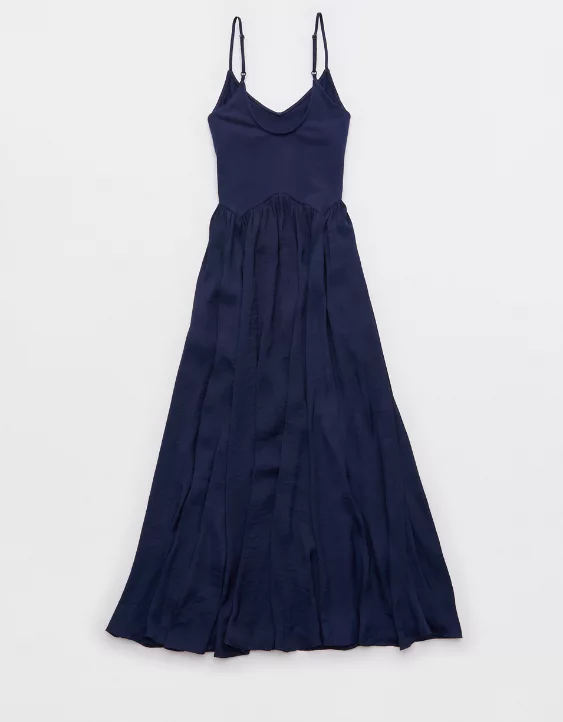 Aerie Satin At The Barre Dress - Image 4