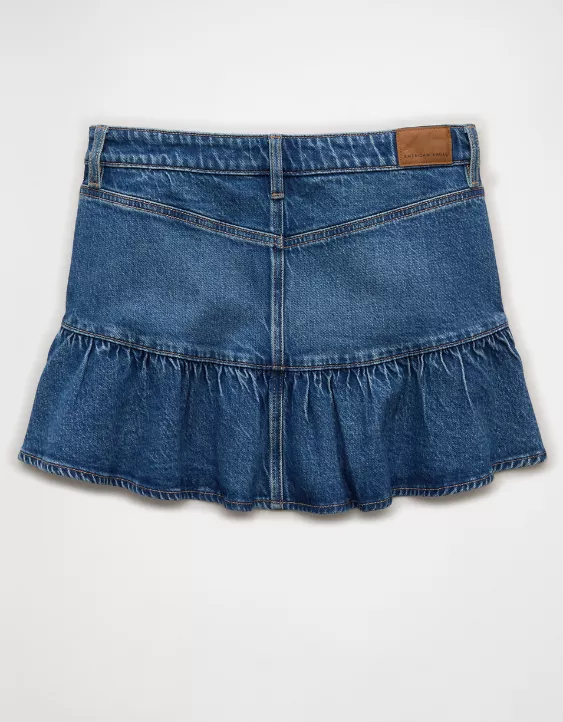 AE High-Waisted Ruffle Mini Skirt - Image 4