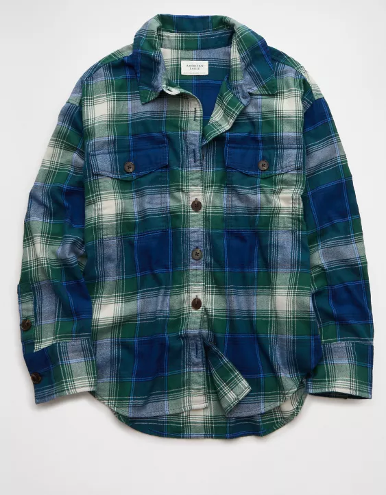 AE Plaid Button-Up Shirt - Image 3