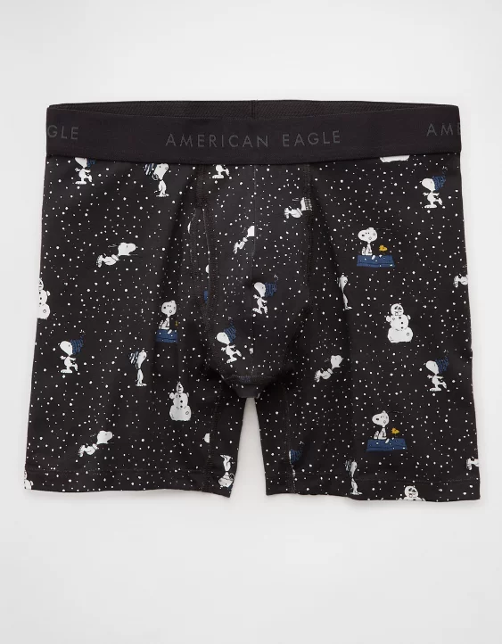 AEO Men's Snoopy Snowstorm 6" Classic Boxer Brief - Image 3