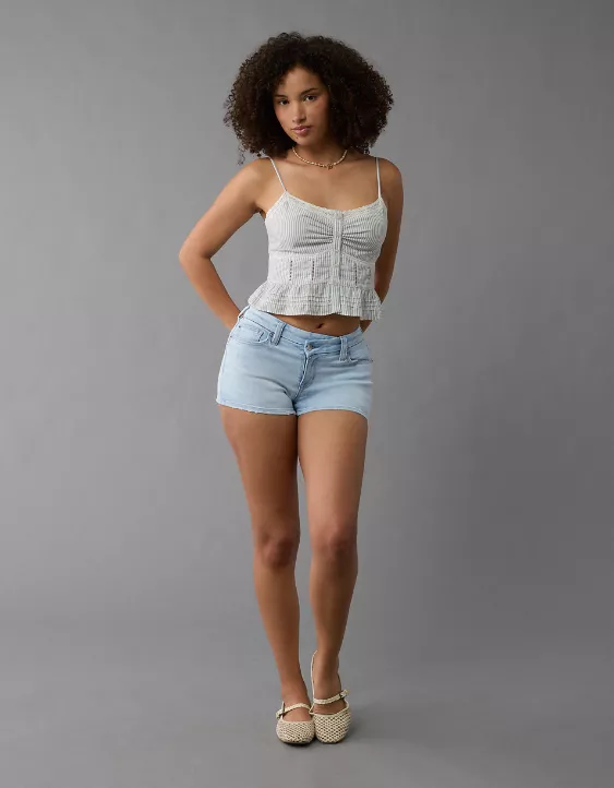 AE Next Level Curvy High-Waisted Denim Short Short - Image 6