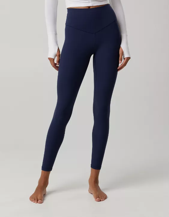 OFFLINE By Aerie Real Me XTRA High Waisted Ribbed Legging - Image 6
