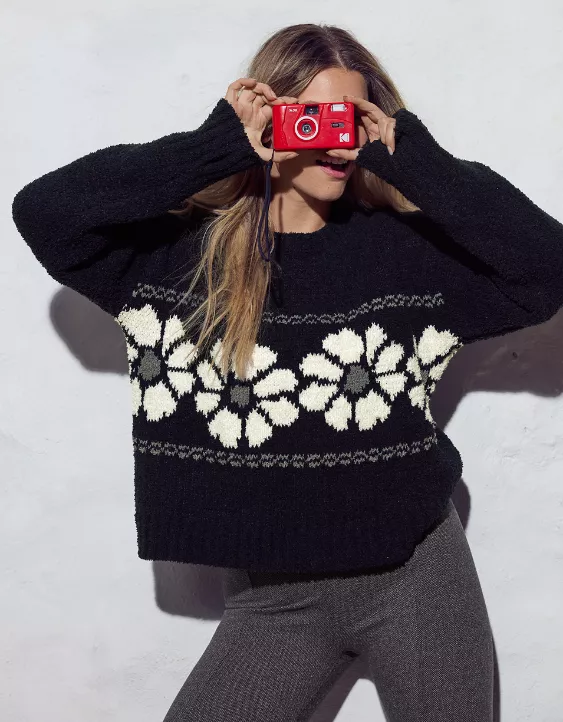 OFFLINE By Aerie Marshmallow Crewneck Sweater - Image 7