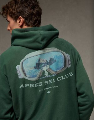 AE Snoopy Graphic Fleece Hoodie