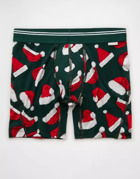 AEO Men's Santa Hat 6" Ultra Soft Boxer Brief - Image 3