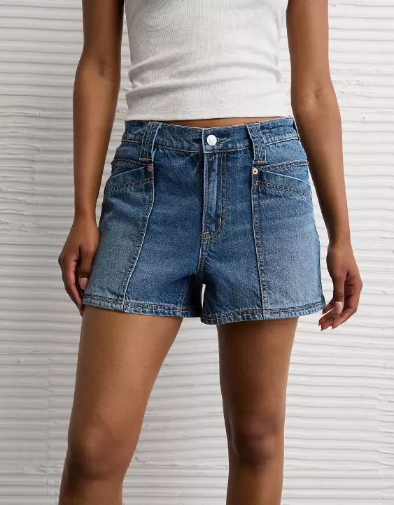 AE Strigid Super High-Waisted Relaxed Denim Utility Short - Image 6