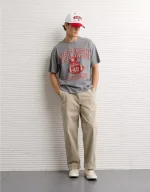 AE Boxy Wisconsin Badgers Graphic T-Shirt