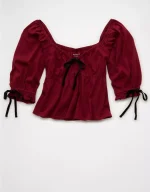 AE Puff Sleeve Babydoll Tee
