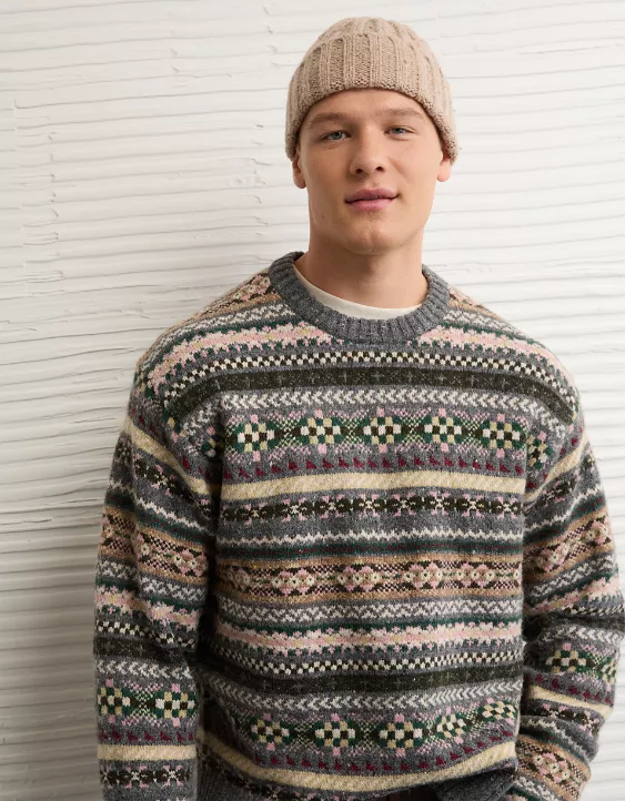 AE Cozy Cabin Fairisle Sweater - Image 6