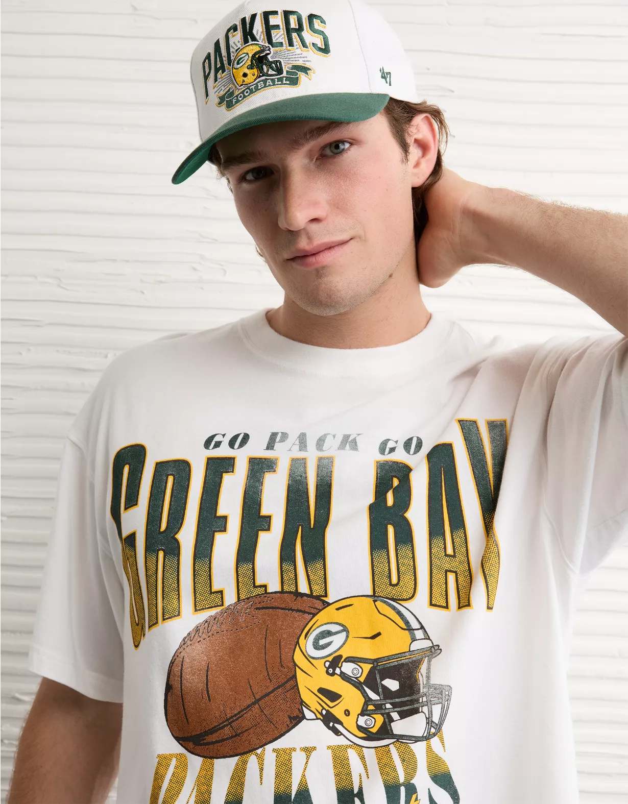 NFL Boxy Green Bay Packers Graphic T-Shirt