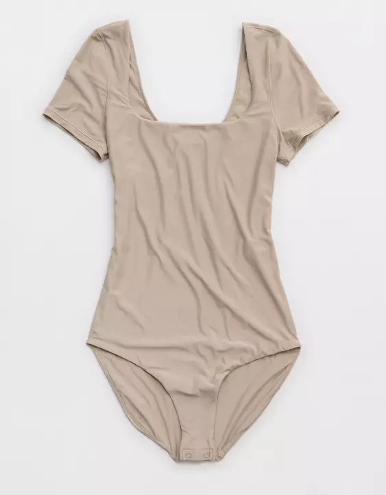 SMOOTHEZ Short Sleeve Square Neck Bodysuit - Image 3