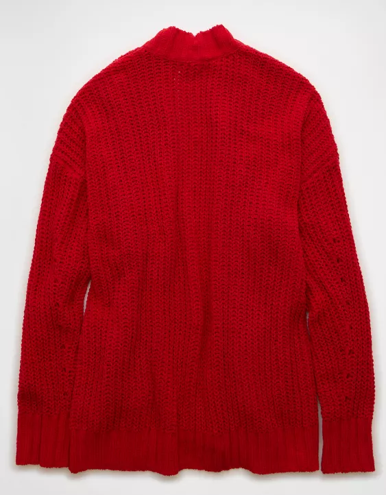 AE Chenille Cardigan Sweater - Image 4