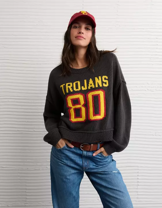 AE USC Trojans Cropped Sweater - Image 6