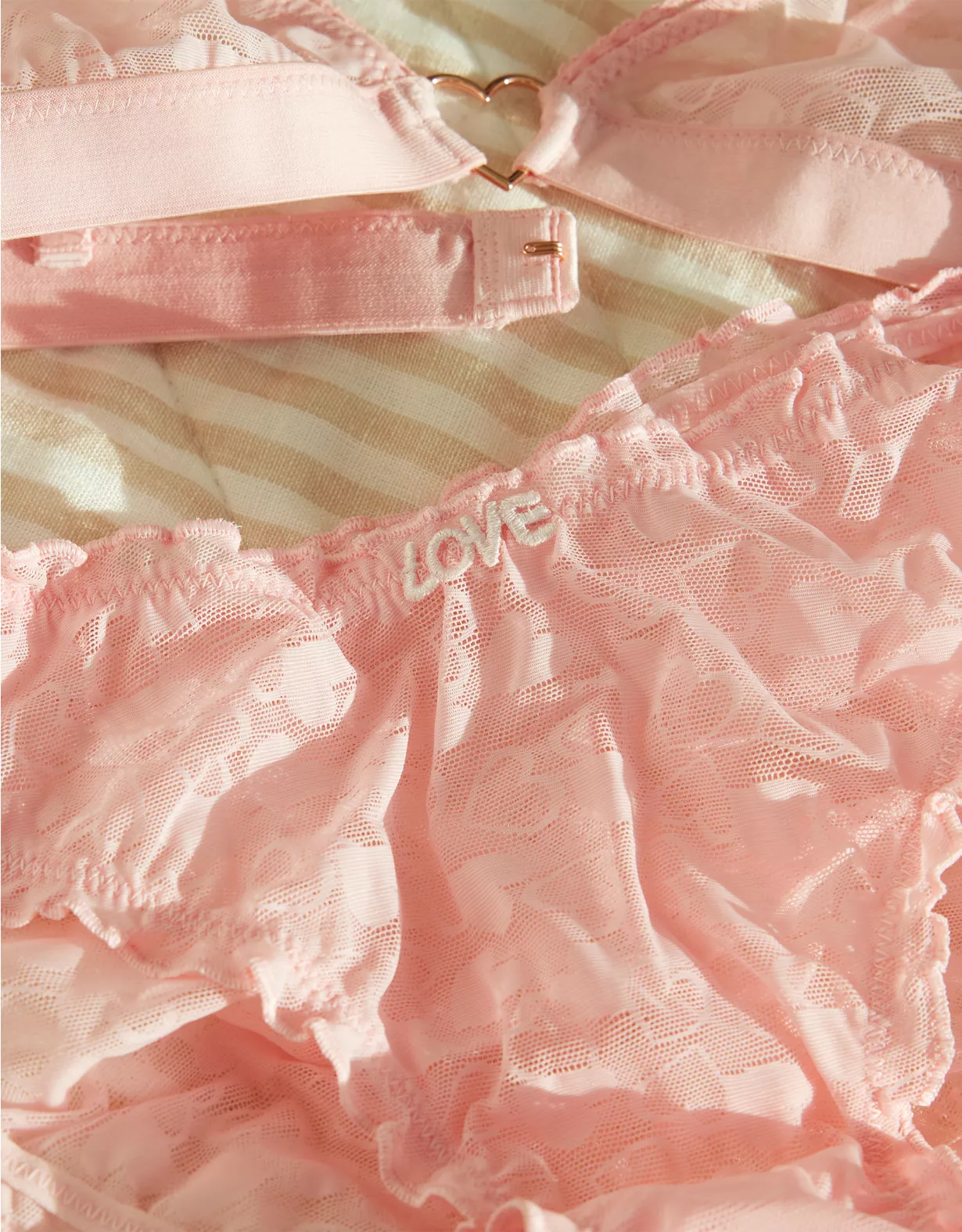 Show Off Heart Mesh Bloomer Underwear