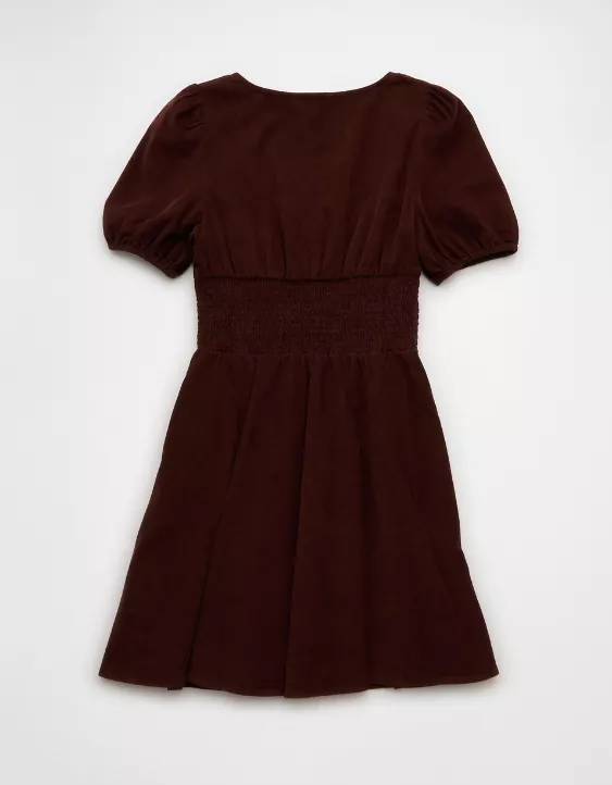AE V-Neck Corduroy Mini Dress - Image 4