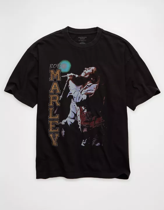 AE Boxy Bob Marley Graphic T-Shirt - Image 3
