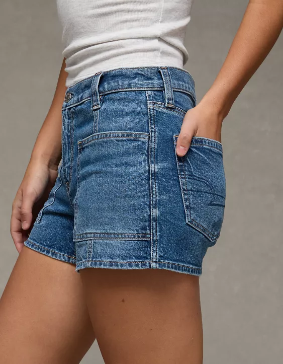 AE Strigid Super High-Waisted Relaxed Denim Short - Image 5