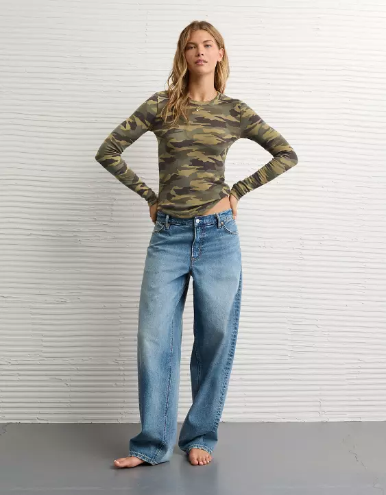 AE Long Sleeve Cozy Crew Neck T-Shirt - Image 5