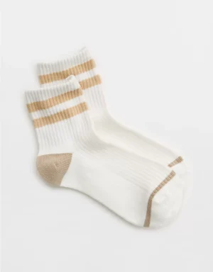 Aerie Striped Quarter Socks